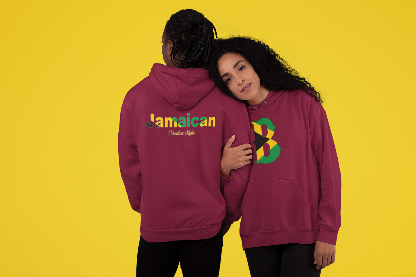 B-Jamaican -Unisex Premium Pullover Hoodie