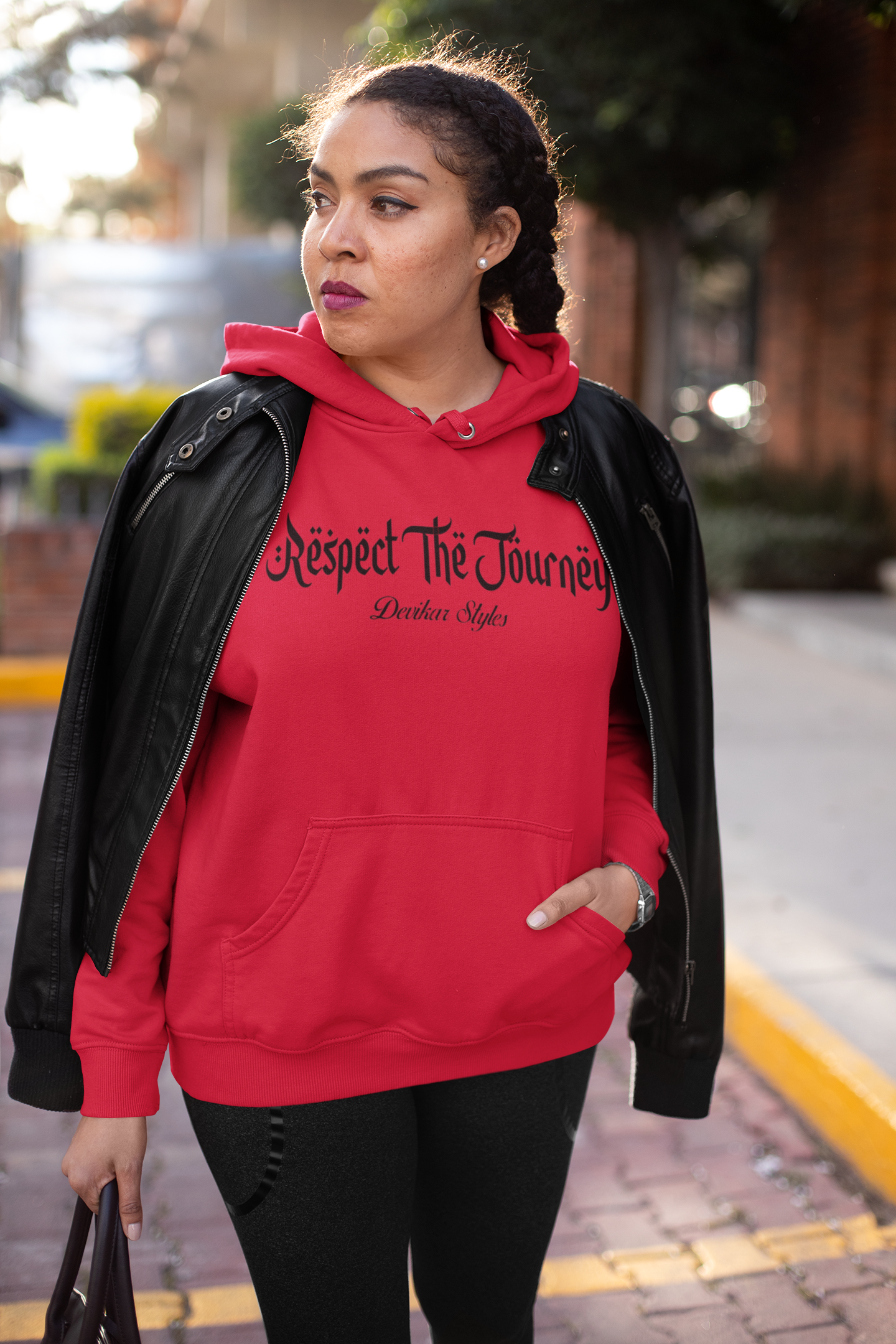 Respect The Journey - Unisex Hoodie Blk Wording